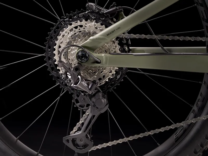 TREK Remedy 8 Full Suspension Mountain Bike in Matt Olive Grey-1